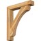 Ekena Millwork Legacy Block Rough Sawn Bracket w/ Offset Brace, Western Red Cedar, 6"W x 32"D x 36"H BKT0604X32X36LEC05RWR - alternate 1